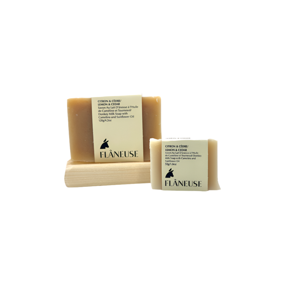 Savon au lait d'ânesse - Citron & Cèdre